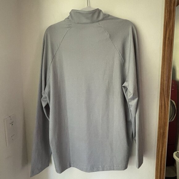 NWT Green Grass Mens Heather Grey 1/4 Zip Golf Pullover Seagate Large NEW - Picture 8 of 9